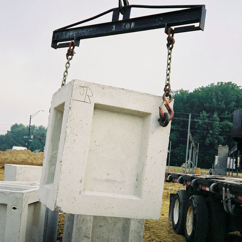 Manhole Lift System for easily placing and moving concrete structures