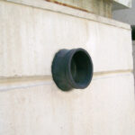 CAS 402 gasket properly protruding from cured manhole.