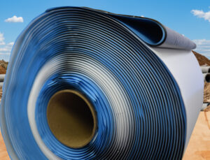 Press-Seal polyolefin-backed EZ-Wrap butyl sealant tape.